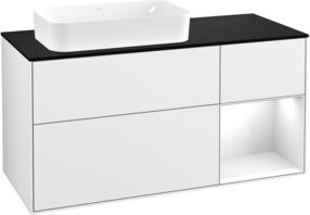 V&B Waschtischunterschrank Finion in Weiß lackiert, Breite: 120 cm, Tiefe: 50,1 cm, Höhe: 50,1 cm - Bild 1
