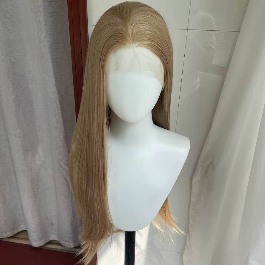 Artjosy Lace-Front-Perücke, Blond, Synthetisch, 26 Zoll, Gerade, Damen - Bild 2