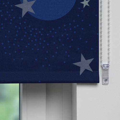 LIEDECO Seitenzug-Rollo verdunkelnd aus Stoff in Blau, B: 62 cm, H: 180 cm - Bild 5