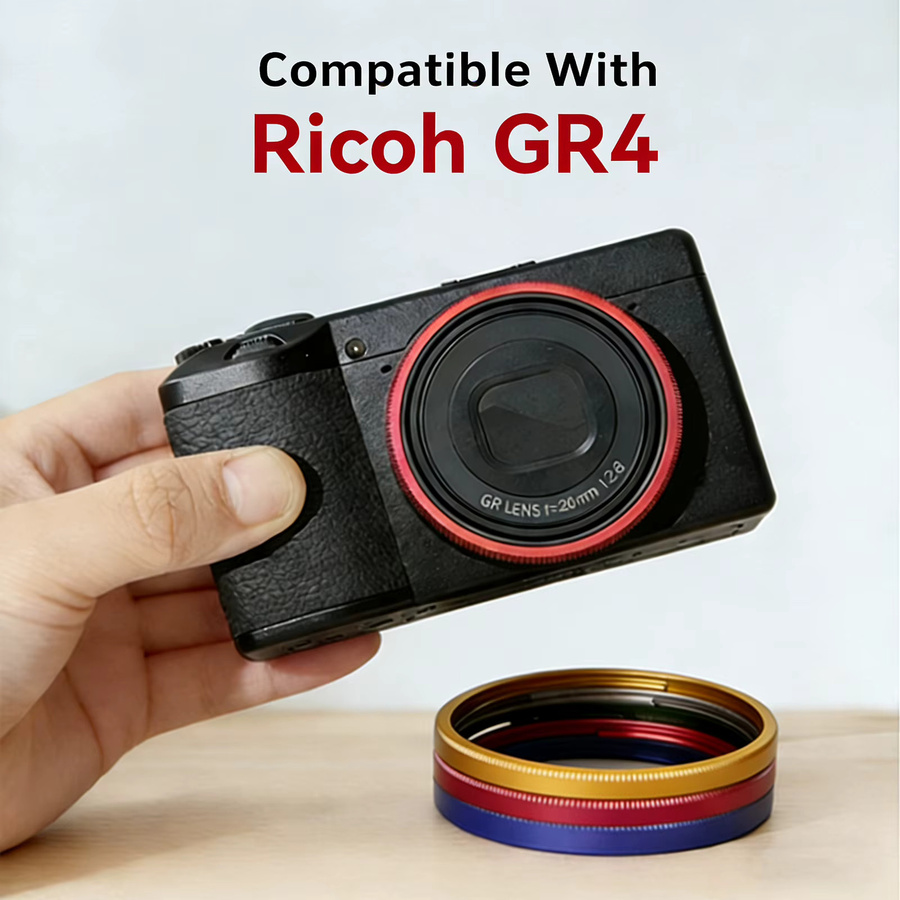 Ricoh GR4 Dekorativer Frontring aus Aluminiumlegierung für Kamera-Upgrade - Bild 5