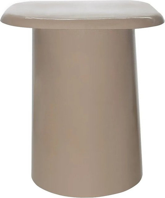 Vente-unique Beistelltisch Lonira Design in Taupe und Beige aus Metall, B/T/H: 40 x 40 x 45 cm - Bild 1