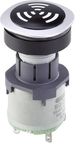 Georg Schlegel Akustischer Signalgeber RONTRON-Q-JUWEL in Silber und Multicolour mit Flachstecker 2,8mm x 0,8mm - Bild 1