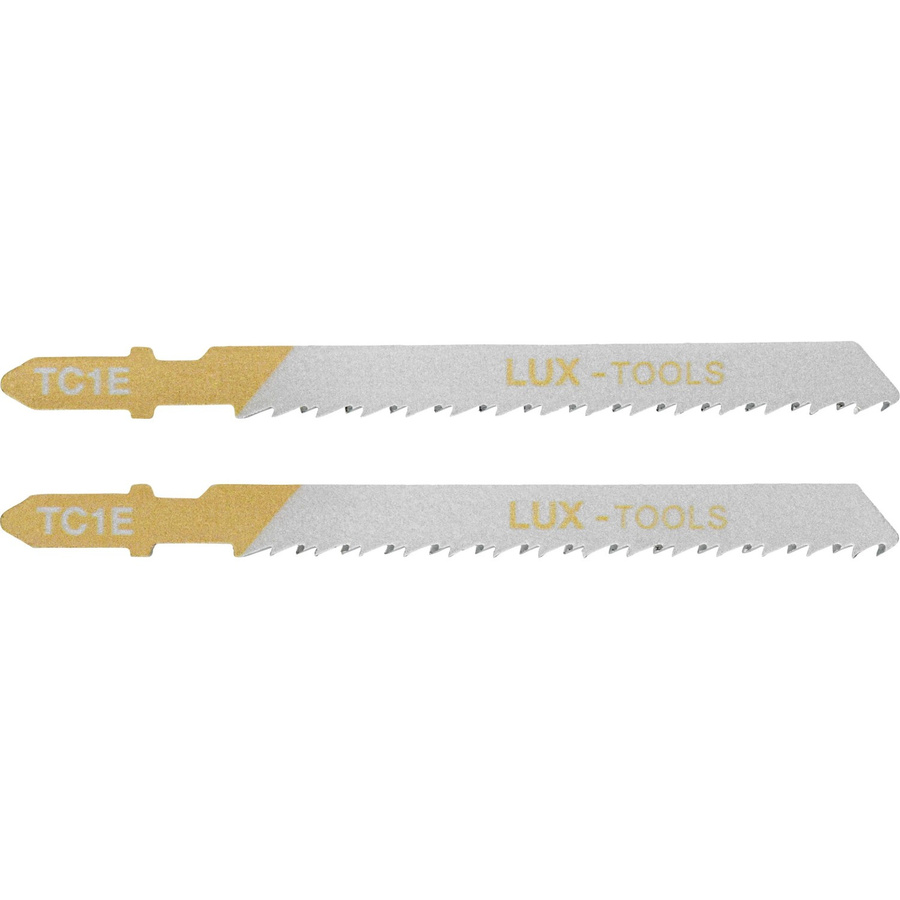 LUX-TOOLS Stichsägeblätter HCS für Holz und Kunststoff mit T-Schaft, Silber, 75 mm - Bild 2
