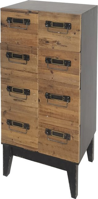 HTI-Living Kommode Imelda mit 8 Schubladen im Industrial Stil, braun - Bild 1