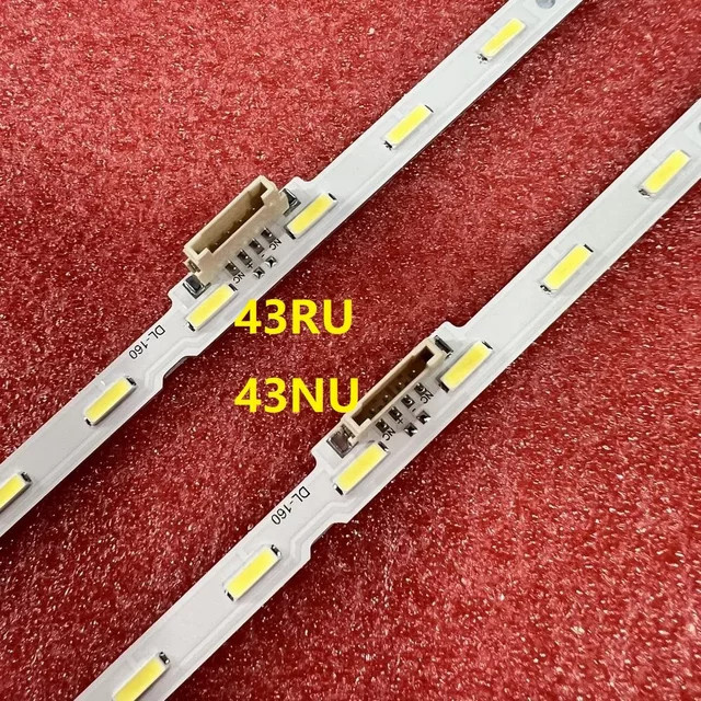 LED Hintergrundbeleuchtung Streifen für Samsung UE43NU7199U UE43NU7195U UE43NU7192U UE43NU7190U UE43NU7190S UE43NU7170U UE43NU7140U UE43NU7125K in Weiß - Bild 1