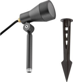 EVN Lichttechnik LED-Gartenstrahler LB541511 mit Erdspieß, Anthrazit, GU10, 11W, IP54 - Bild 1