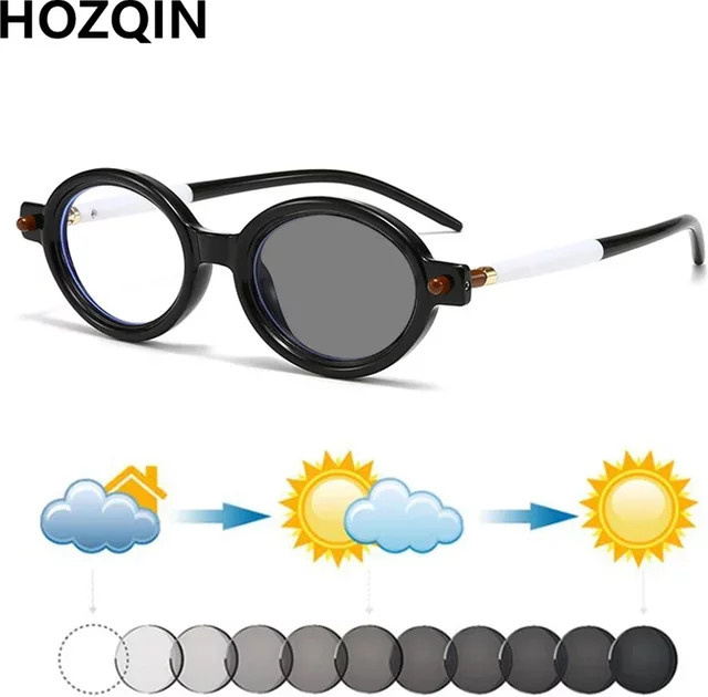 HOZQIN Sonnenbrille Oval, Vollrand, Kunststoff, Unisex - Bild 1