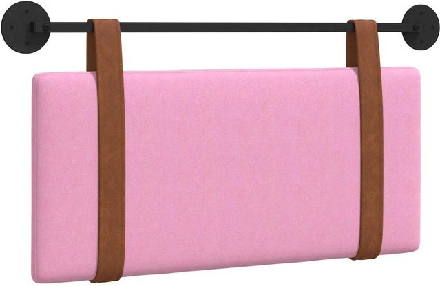 vidaXL Wandmontiertes Polsterpaneel in Rosa mit Antik-PU-Optik, B/H/T: 90 x 55 x 5 cm - Bild 1