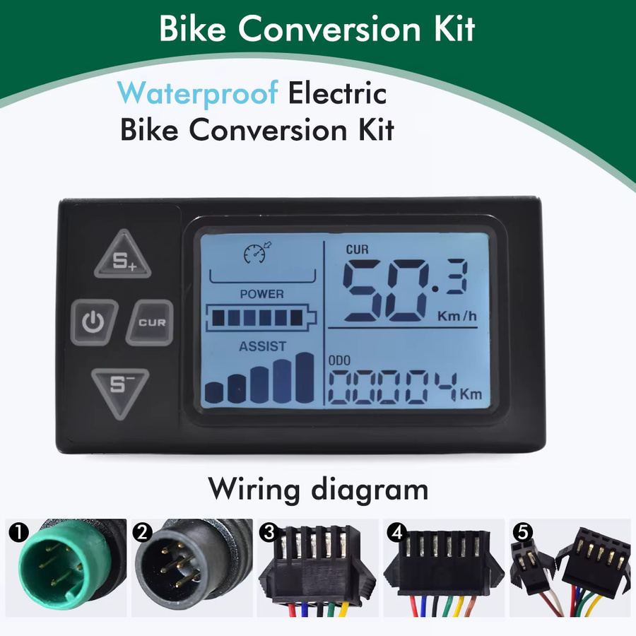 Mcezdy UART2 S861 E-Bike LCD-Display in Schwarz, IP65 wasserdichtes intelligentes Messgerät für Elektrofahrräder - Bild 2