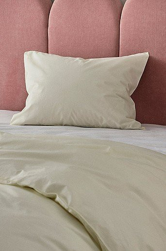 Jotex Kopfkissenbezug POPPY aus Baumwolle in Grün und Beige - Bild 1