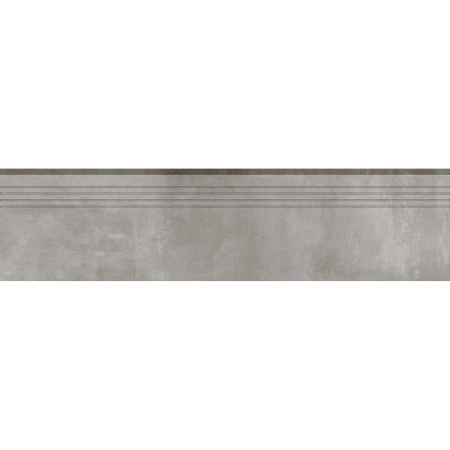 Trittstufe Denver Feinsteinzeug von UNITED TILE UND MOSAIC in Grey mit Betonoptik, glasiert und matt, B: 120 cm, H: 30 cm - Bild 2