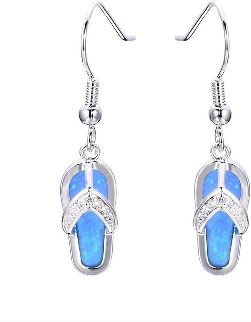 YIRAN Jewelry Ohrringe, Kupfer, Weiß, Zirkonia, Unisex - Bild 1