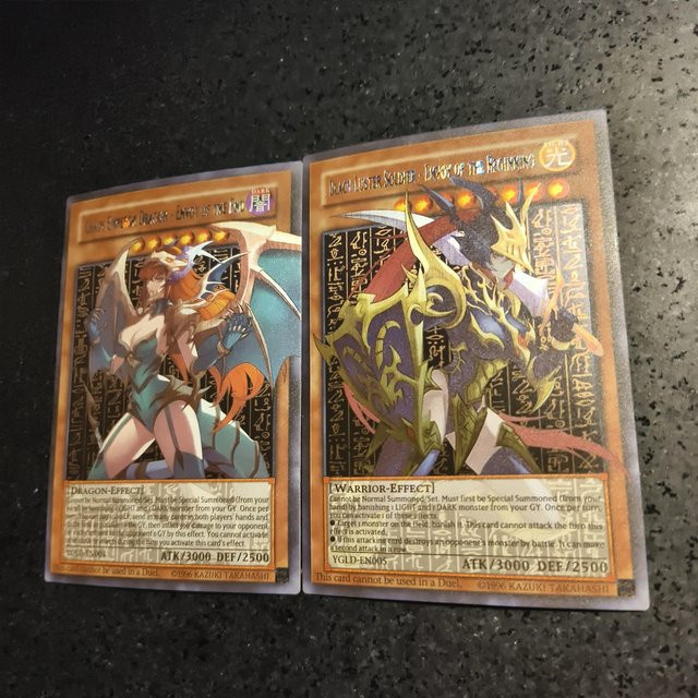 Yu-Gi-Oh! Schwarzer Luster Soldier, Sammeln Handels Flash Card, 2-teiliges Set - Bild 1