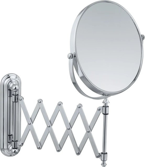 Wenko Kosmetik-Wandspiegel Teleskop Deluxe in Chrom glänzend silber - Bild 1