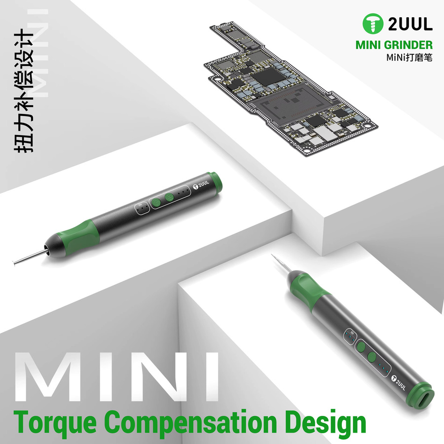 2UUL DA86 MINI GRINDER Wiederaufladbarer Polierstift Cordless Drehwerkzeug U8 Bohrer für Präzisionsreparaturen am Handy - Bild 3