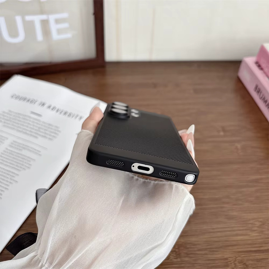 Wärmeableitende Handyhülle von lolozzx für Samsung S26 S25 Note 20 Ultra S24 S23 S22 S21 Plus in Lila, Matte PC Schutzhülle - Bild 4