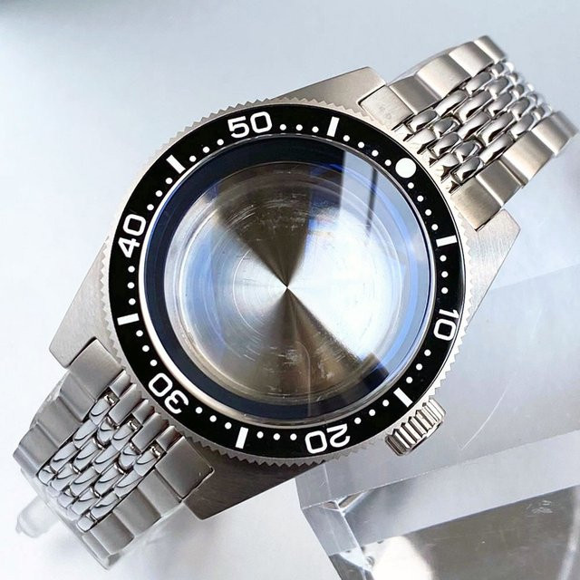 Tandorio Taucheruhrengehäuse, Edelstahl, Silber, Unisex - Bild 1