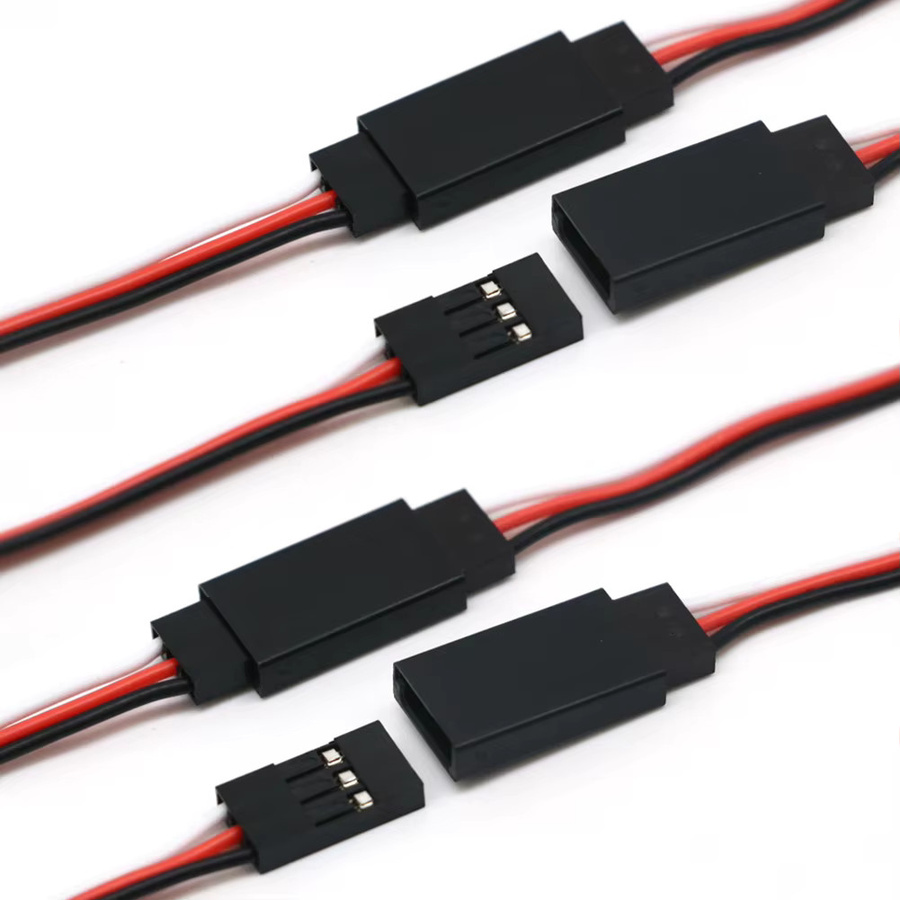 Mitoot Servo-Verlängerungskabel Set in Schwarz mit verschiedenen Längen für Futaba-Stecker und Futaba-Anschluss - Bild 5