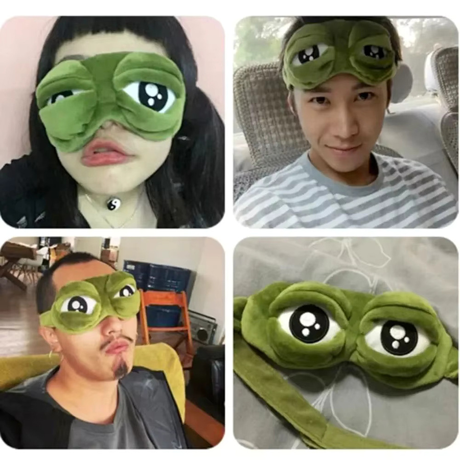 Hirigin Augenmaske, Unisex, Cartoon Frosch - Bild 6