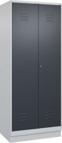 C+P Spind Classic PLUS mit Sockel, 2 Abteile, Anthrazitgrau, H x B x T: 195 x 80 x 50 cm - Bild 1