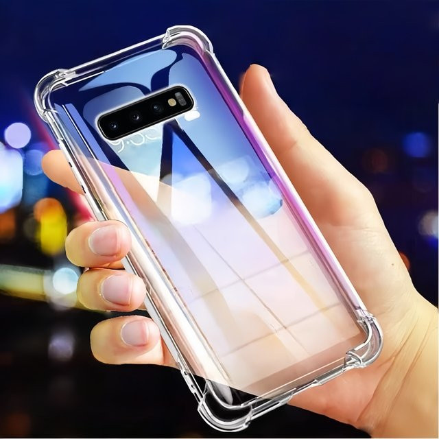 Transparente TPU-Handyhülle mit stoßfestem Schutz für Samsung Galaxy S10+, S10 und S10e - Bild 1