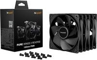 be quiet! Pure Wings 3 120mm PWM Reverse Gehäuselüfter, 3er-Pack, Schwarz - Bild 1