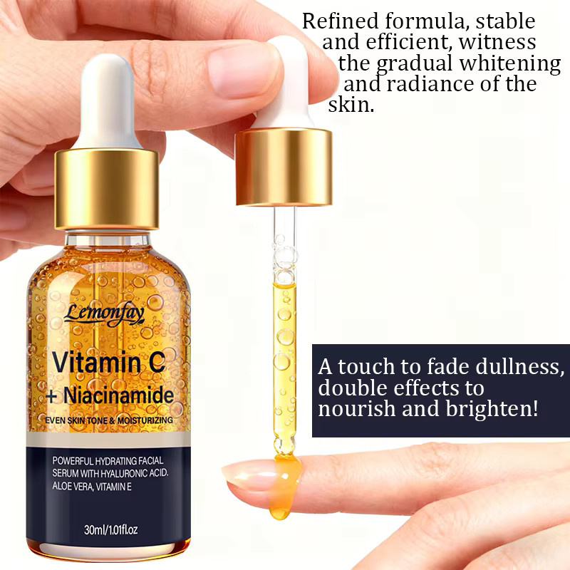 Lemonfay Gesichtsserum mit Vitamin C, Niacinamid, Hyaluronsäure & Aloe Vera - Bild 4