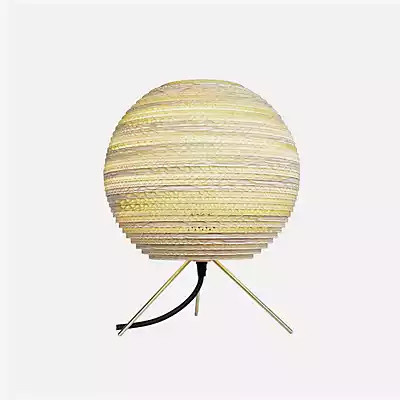 Graypants Scraplights Moon Tischleuchte in Grau und Beige mit warmweißem Licht - Bild 1