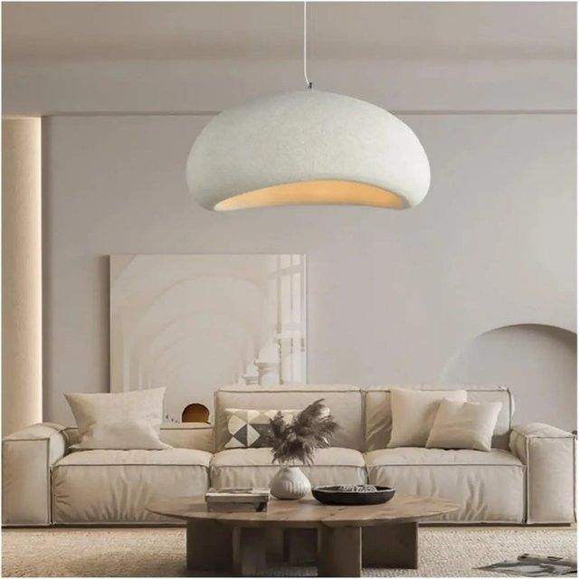 Joyinled E27 LED-Pendelleuchte aus ovalem Harz für Esszimmer und Kronleuchter, Höhe: 50 cm - Bild 1