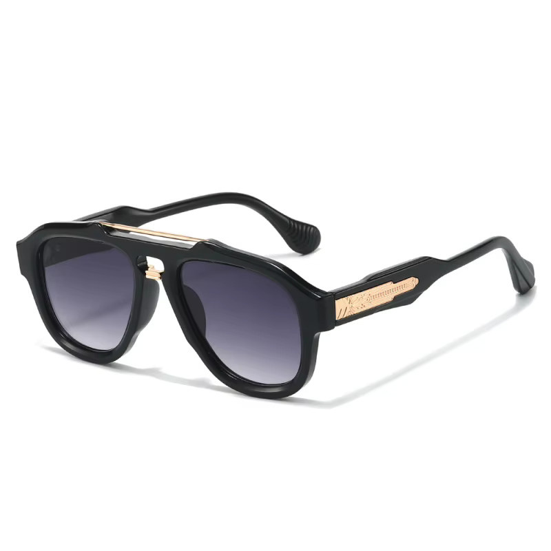 ARTORIGIN Aviator Sonnenbrille, Vollrand, Metall, Schwarz, Unisex - Bild 4