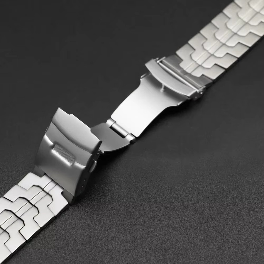 CAOWTAN Uhrenarmband Titan, Silber, Herren - Bild 2