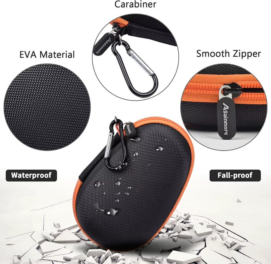 Schützendes Reiseetui für JBL Clip 5 und Clip 4 Bluetooth-Lautsprecher, tragbare Aufbewahrungstasche, Schwarz - Bild 3