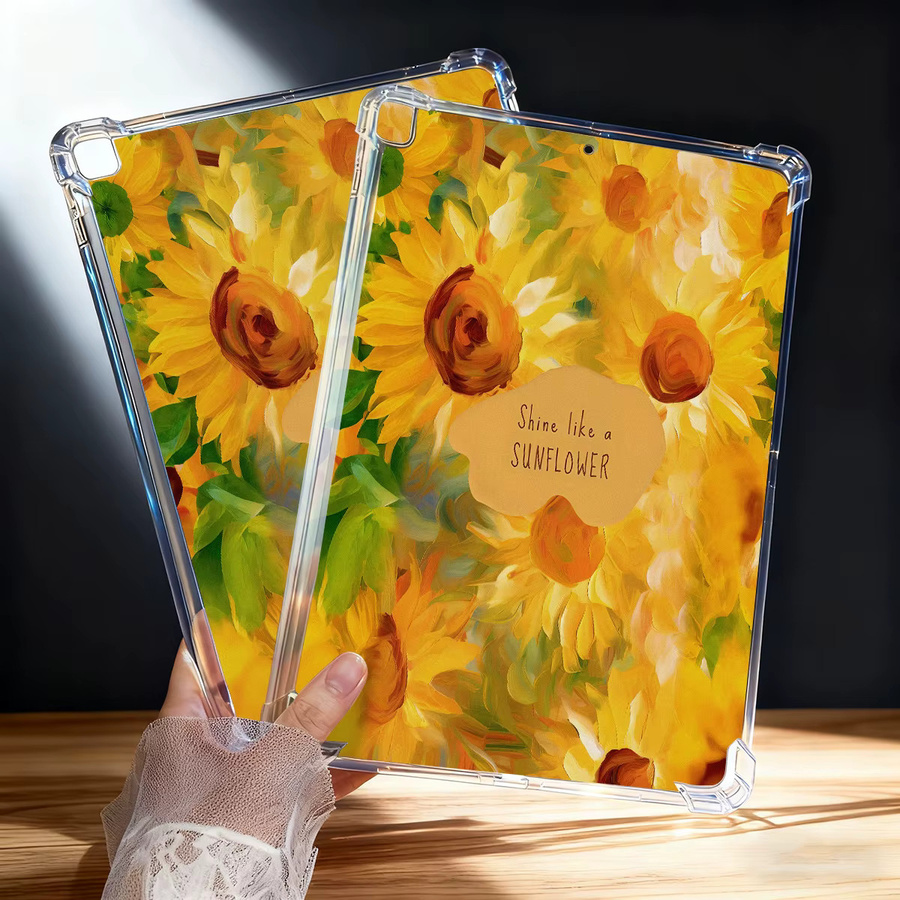 Silikon Schutzhülle mit Blumenmuster für Samsung Galaxy Tab A9 Plus, S10 FE, S6 Lite, S10 Lite, A8, S9 FE Plus, S7 FE und S8 - Bild 4