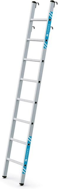 Zarges Regaleinhängeleiter Stella LH aus Aluminium in Silber mit 8 Stufen - Bild 1
