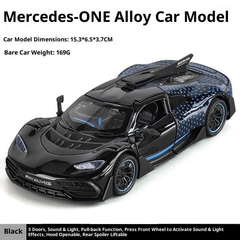 Yiran toy 1 AMG One Sportwagenmodell 1:32 Metall Druckguss mit Licht und Sound - Bild 4