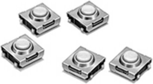 Omron B3SN-3012P Drucktaster in Silber, 24 V/DC, 0.05A, tastend - Bild 1