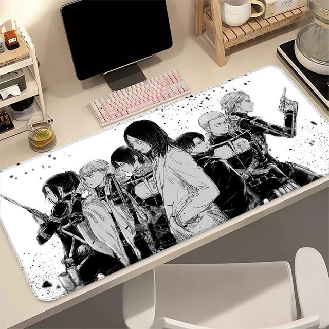 Bandai Attack on Titan Anime Gaming Mauspad Schreibtischunterlage Multicolor - Bild 1