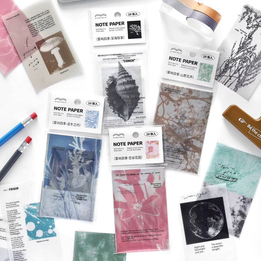 Chaoyu Vintage Notizpapier aus halbtransparentem Schwefelsäurepapier in Multicolour - Bild 4