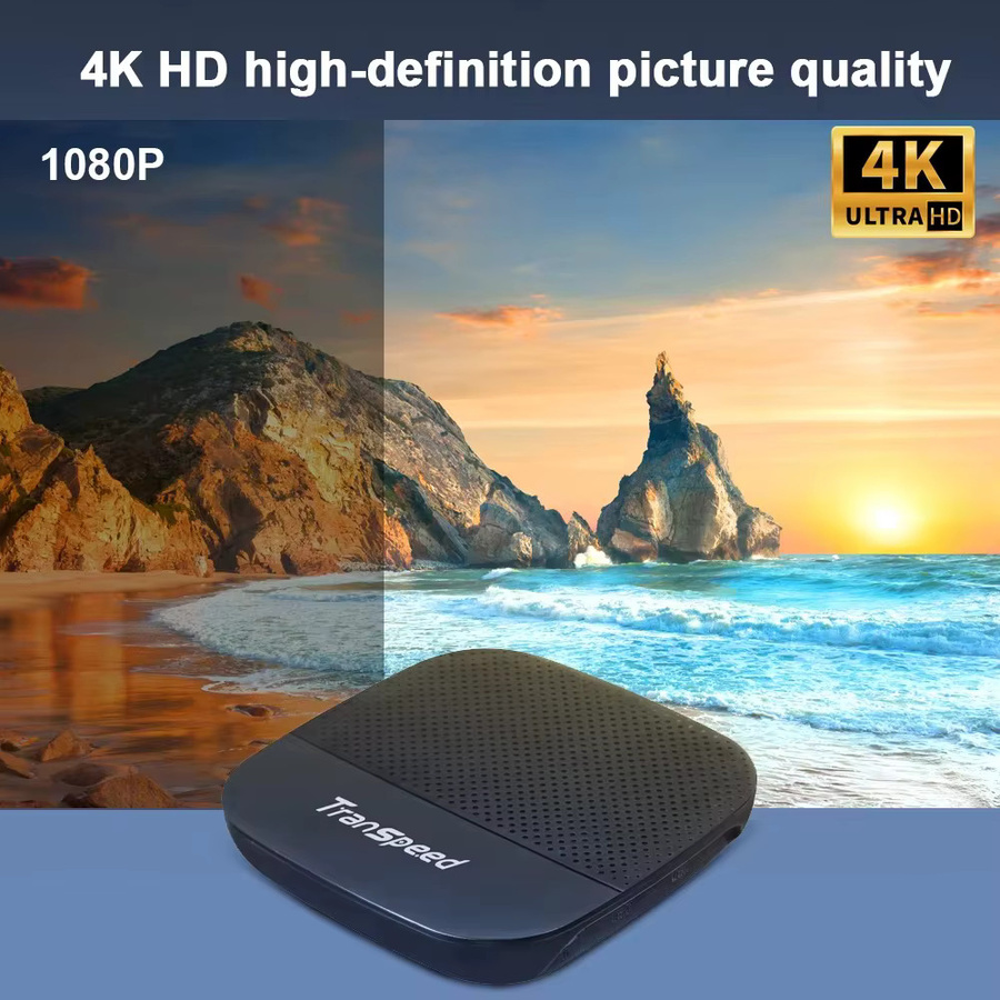 Transpeed Android 10 TV-Box Media Streamer mit Allwinner H313 Quad-Core Cortex A53, 16GB, 4K UHD, Bluetooth 5.0 und WLAN, Schwarz - Bild 2