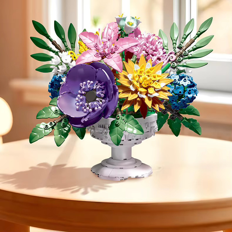 GSF Botanische Sammlung Bauklötze Blumen-Set, Bunt / Mehrfarbig - Bild 4