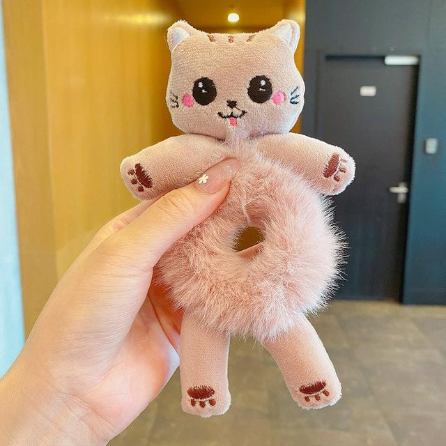 Yiran toy Haargummi Frosch Panda Plüsch, beige, Mädchen - Bild 1