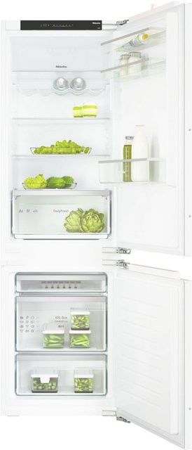 Miele KD 7714 E Active Einbau-Kühl-Gefrier-Kombination in Weiß mit automatischer Abtaufunktion und reversibler Tür - Bild 1