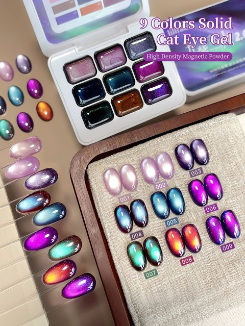 Jillradia Nagellack Gel, 9 Farben, schimmernd - Bild 1