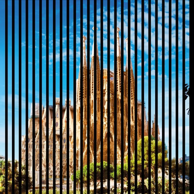 FN Acustico Akustikplatte Barcelona 1 in Bunt aus PET und MDF mit Klebefläche, H x B x T: 119,5 x 113,3 x 1,9 cm - Bild 1
