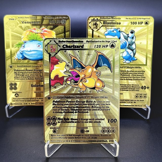 TAKARA TOMY Pokémon Metall-Sammelkarten, Bunt / Mehrfarbig - Bild 1