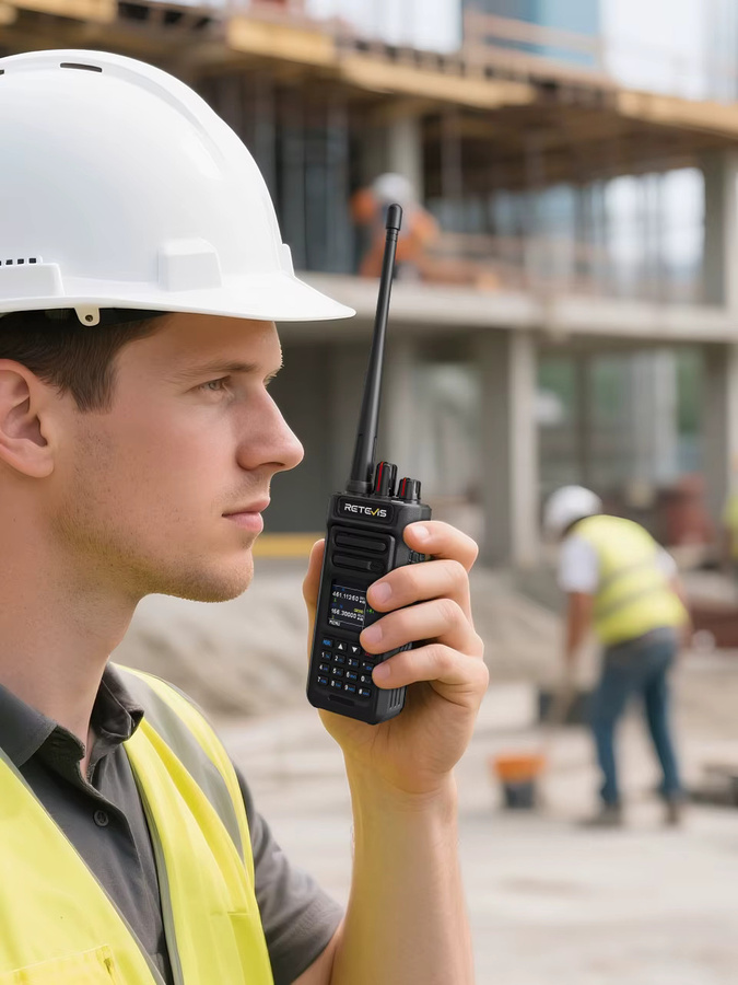 Retevis RT29S Walkie-Talkie mit LCD, IP67 wasserdicht, 2800mAh Akku, Langstrecken-Funkgerät in Schwarz - Bild 4
