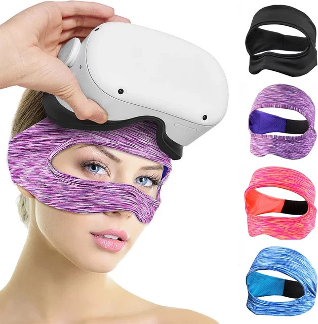 Tahnuhna VR-Zubehör Augenmaskenabdeckung, atmungsaktive Schweißbandpolsterung für Oculus Quest 2, Meta Quest 3 und Quest Pro - Bild 1
