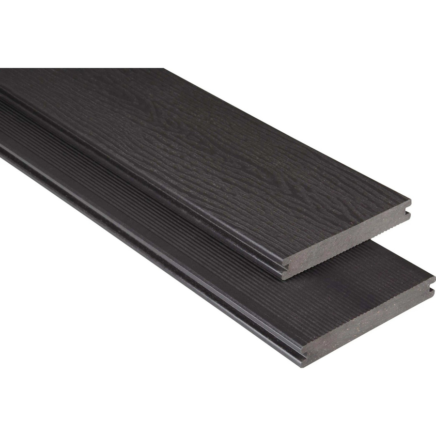 Kovalex WPC Terrassendiele Massiv Struktur Graubraun B/T/H: 14,5 x 2,0 x 220 cm - Bild 2