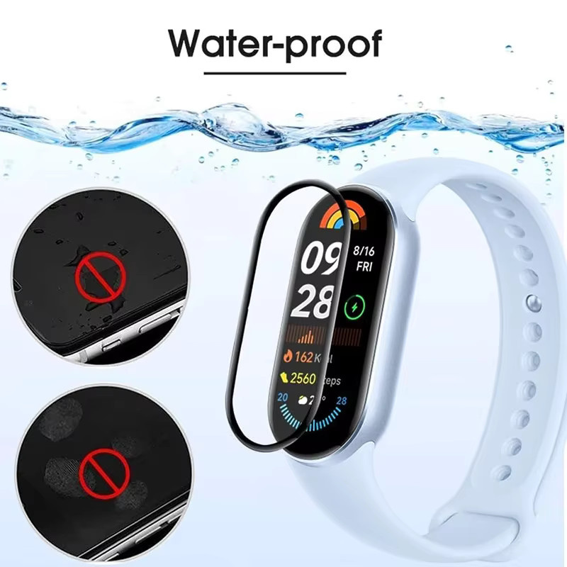 Xiaomi Screen Protector 3D gebogene Vollabdeckung für Mi Band 10 9 8 7 6 5 4 transparent - Bild 3