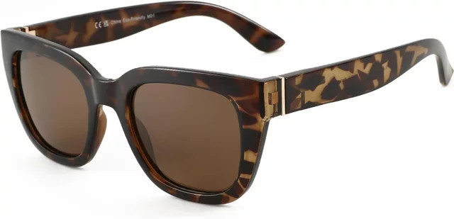 BLUEMOKY Sonnenbrille Hexagonal, Vollrand, Acetat, Braun, Damen - Bild 1